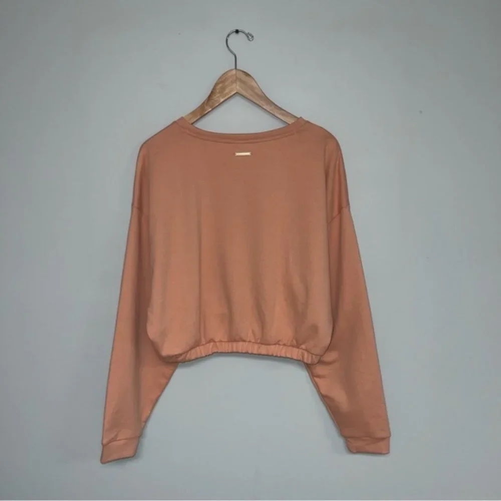 Gymshark Sweater Women's Size XL Orange Peach Cropped Whitney Simmons Collection